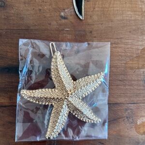 Gold Starfish Ornament